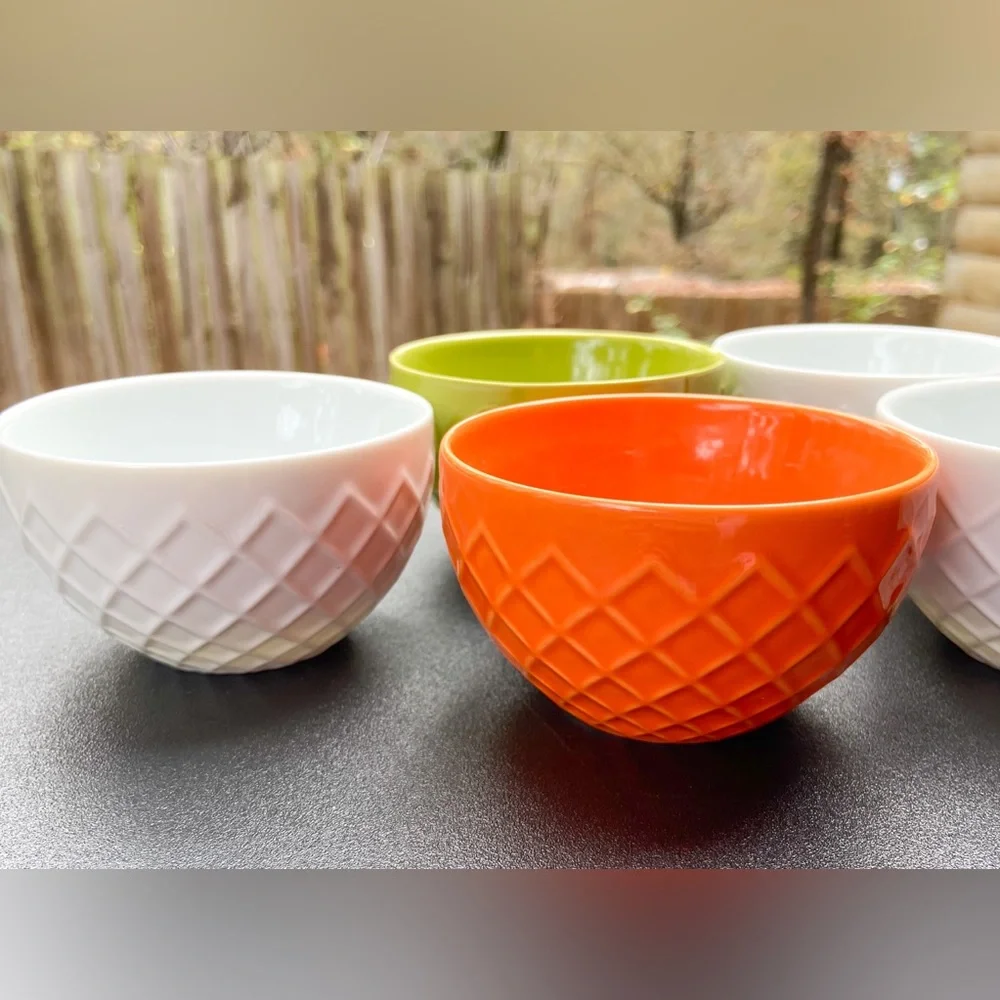 6 Cordon Bleu Small Sauce Bowls Colorful Ceramic Bowl Set BIA Cookware Bakeware
